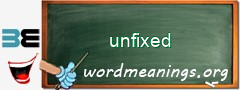 WordMeaning blackboard for unfixed